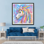 Buntes Einhorn und Traumfänger Diamond Painting