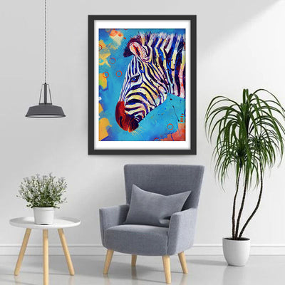 Buntes Zebra Diamond Painting