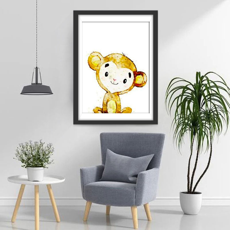 Cartoon Affe Diamond Painting