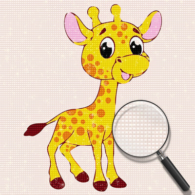 Cartoon Baby-Giraffe Diamond Painting