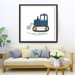 Cartoon Bulldozer Diamond Painting