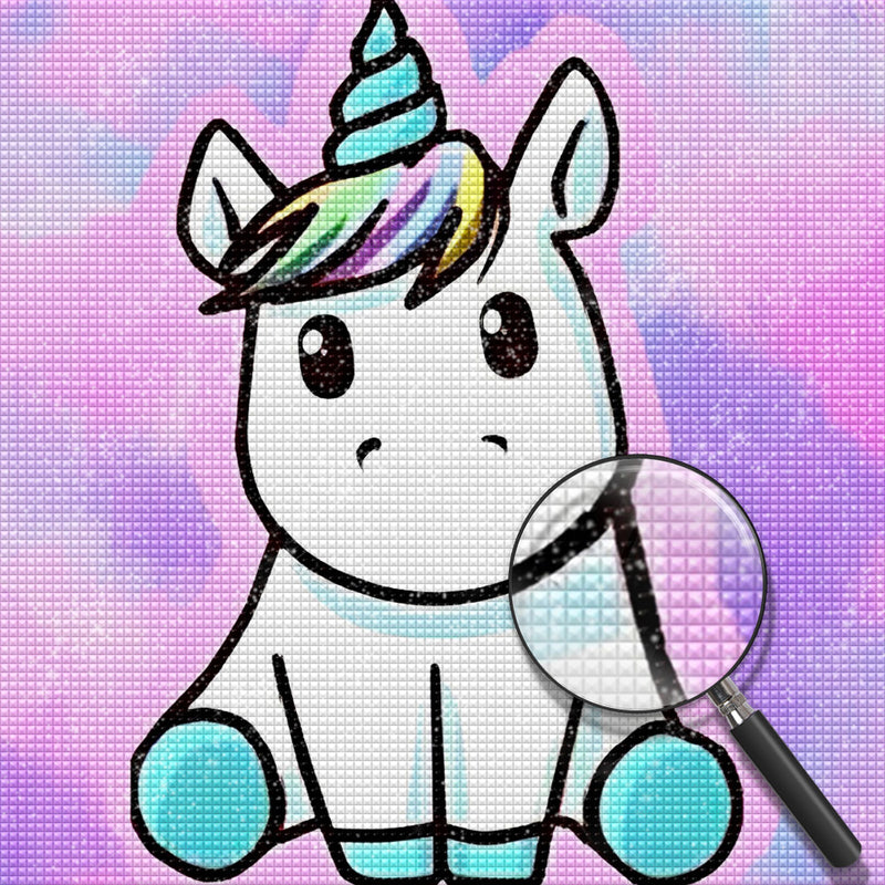 Cartoon Einhorn Diamond Painting