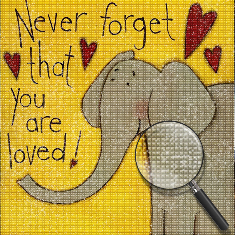 Cartoon Elefant Diamond Painting