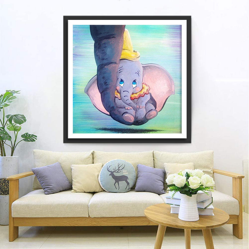 Cartoon Elefantbaby Diamond Painting