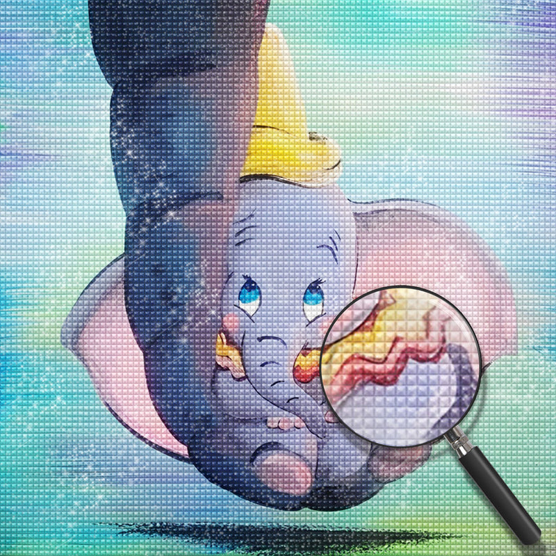 Cartoon Elefantbaby Diamond Painting