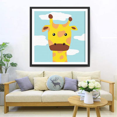 Cartoon Giraffe Diamond Painting