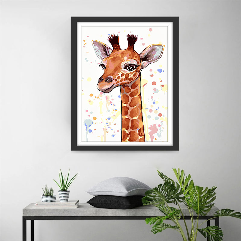 Cartoon Giraffe Diamond Painting