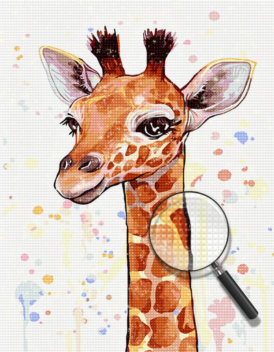 Cartoon Giraffe Diamond Painting