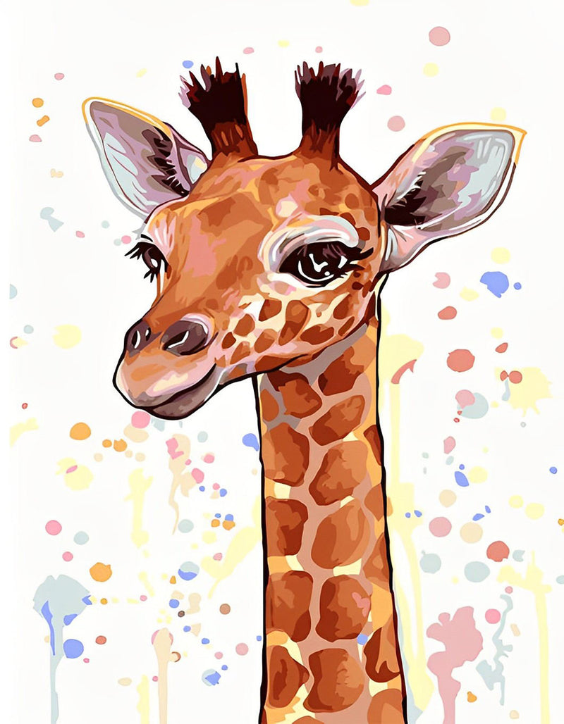 Cartoon Giraffe Diamond Painting