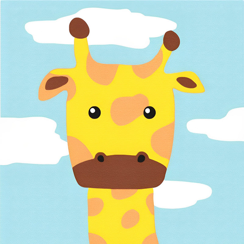 Cartoon Giraffe Diamond Painting