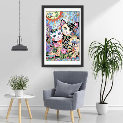 Cartoon Katzen Diamond Painting