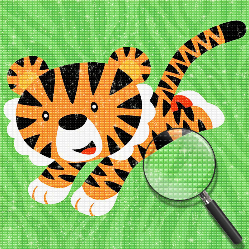 Cartoon Tiger Diamond Painting