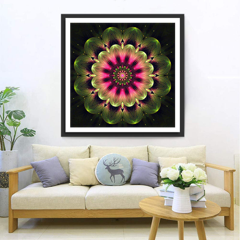 Chrysantheme Mandala Diamond Painting