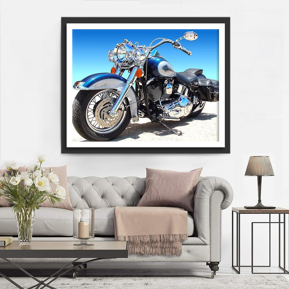 Cooles Motorrad Diamond Painting