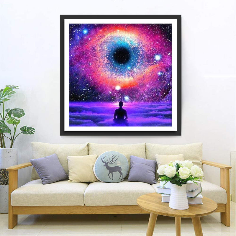 Das Auge des Universums und Meditation Diamond Painting