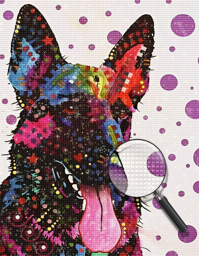 Deutscher Schäferhund Diamond Painting