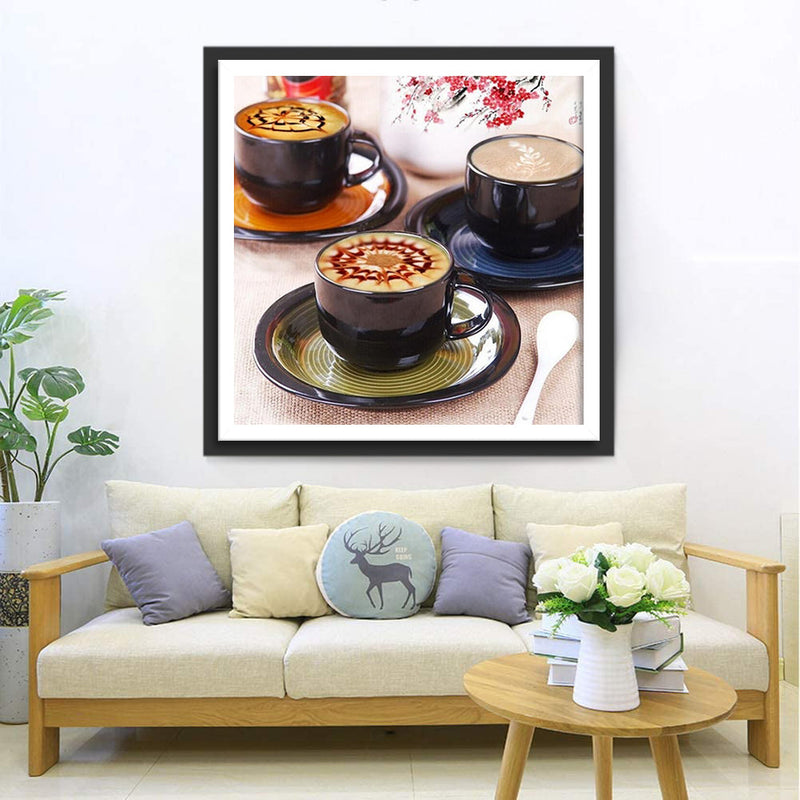 Drei Tassen Kaffee Diamond Painting