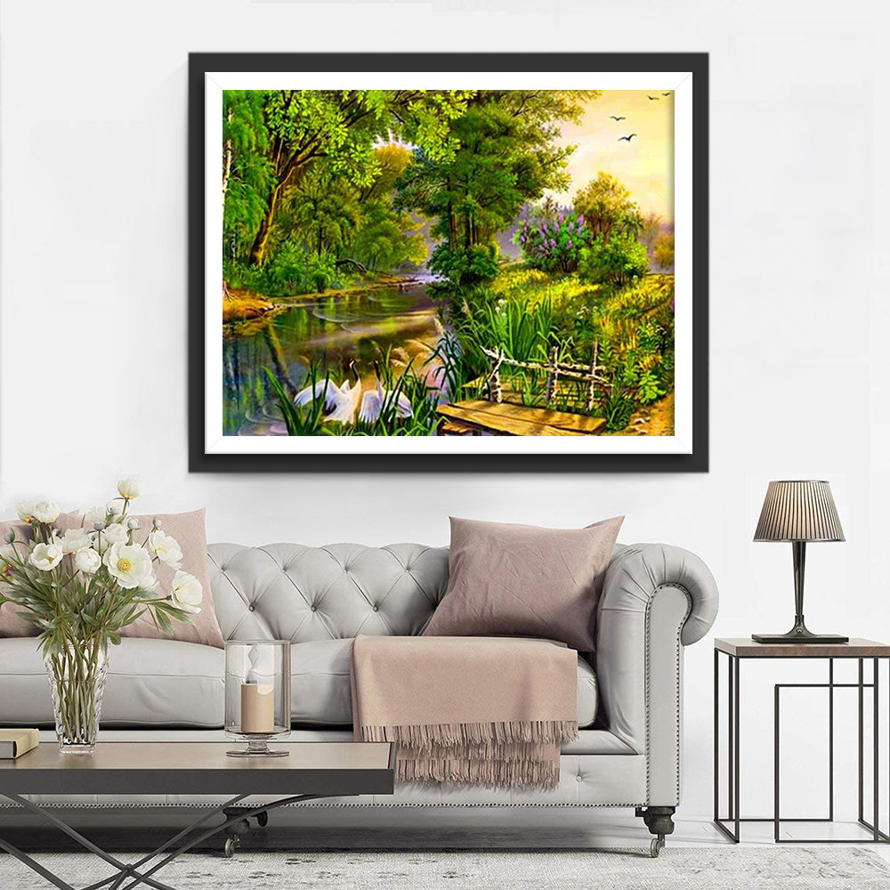 Dschungel im Sommer Diamond Painting