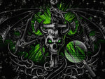 Dunkler Tod im grünen Licht Diamond Painting