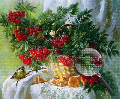 Ein Korb voller Beeren Diamond Painting