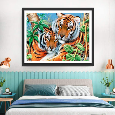 Ein Paar Tiger Diamond Painting