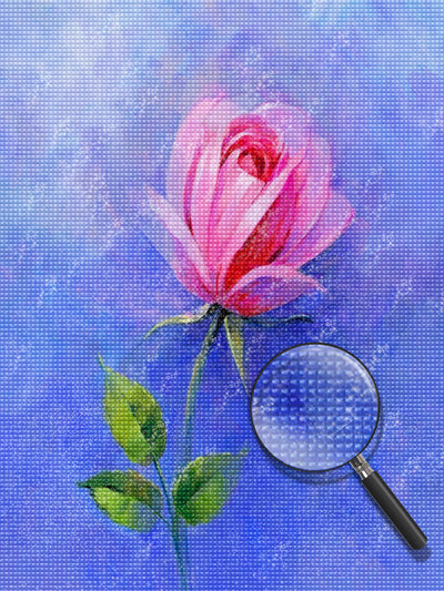 Eine rosa Blume Diamond Painting