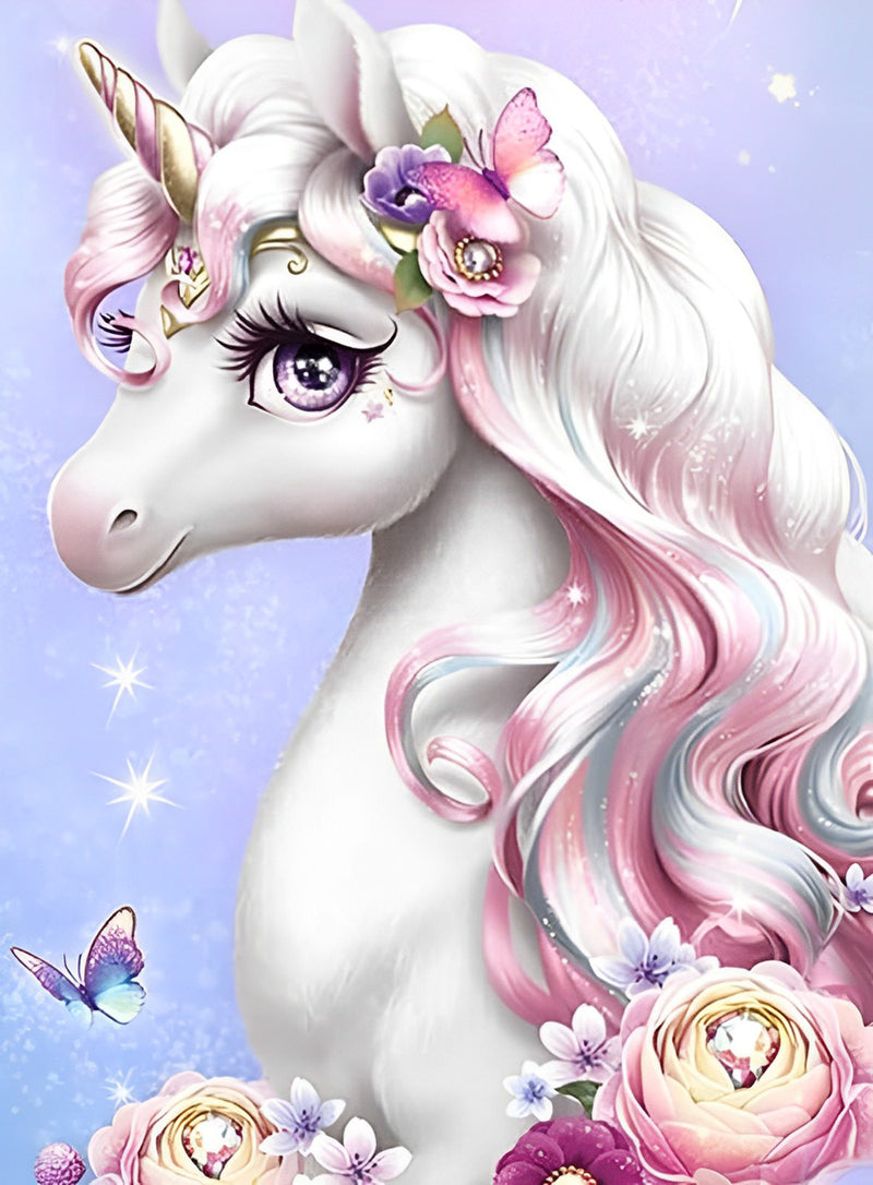 Einhorn-Prinzessin Diamond Painting