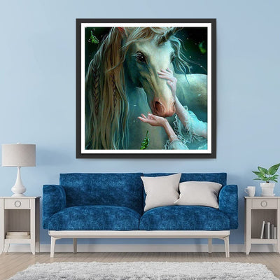 Einhorn und Fee Diamond Painting