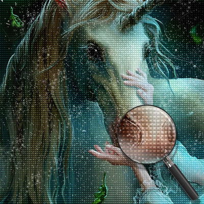 Einhorn und Fee Diamond Painting