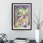 Einhorn und geheimnisvolle Tür Diamond Painting