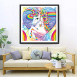 Einhorn und Herz Diamond Painting