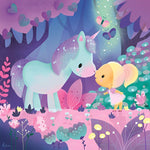 Einhorn und Mädchen im Wald Diamond Painting