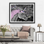 Einhorn und Sterne Diamond Painting