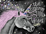Einhorn und Sterne Diamond Painting