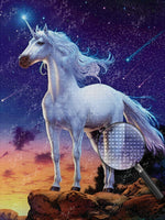 Einhorn unter Meteoren Diamond Painting