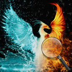 Eis- und Feuer-Phönix Diamond Painting
