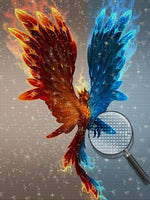 Eis- und Feuer-Phönix Diamond Painting