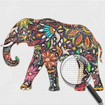 Elefant mit Mustern Diamond Painting