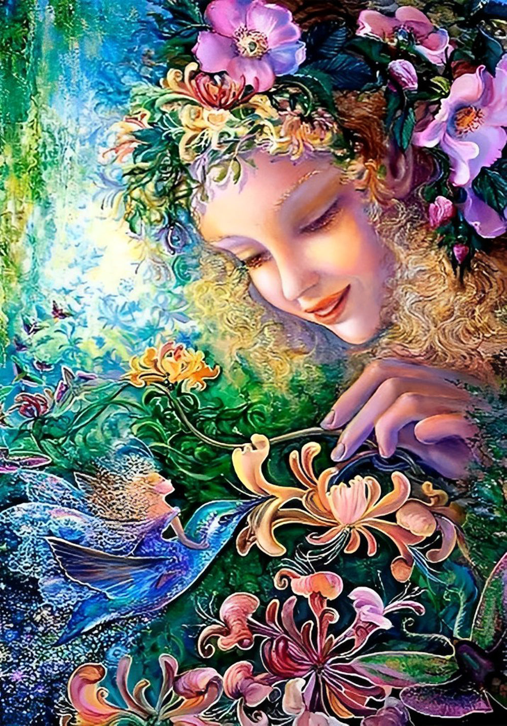 Elfe im Wald Diamond Painting