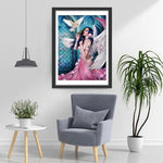 Engel mit Taube Diamond Painting