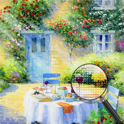 Essen im Garten Diamond Painting