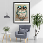 Eule mit großen Augen Diamond Painting