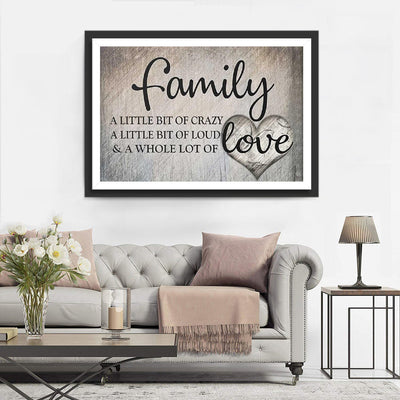 Familie mit Liebe Diamond Painting