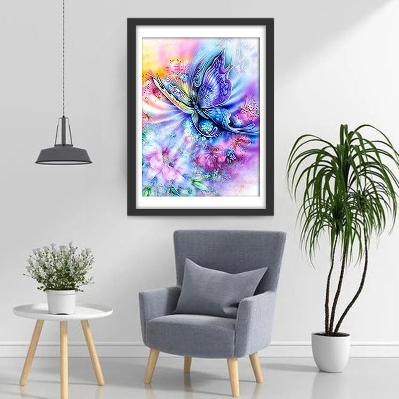 Fantastischer lila Schmetterling Diamond Painting