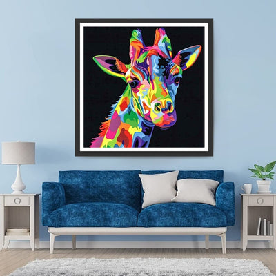 Farbige Giraffe Diamond Painting