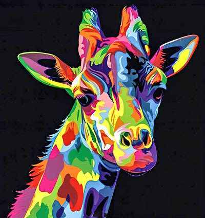 Farbige Giraffe Diamond Painting