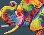 Farbiger Cartoon-Elefant Diamond Painting