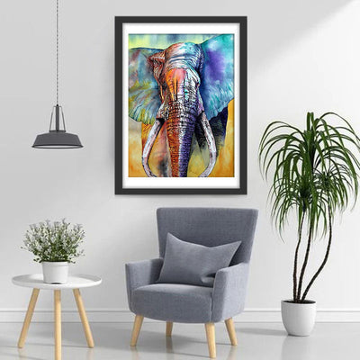 Farbiger Elefant Diamond Painting