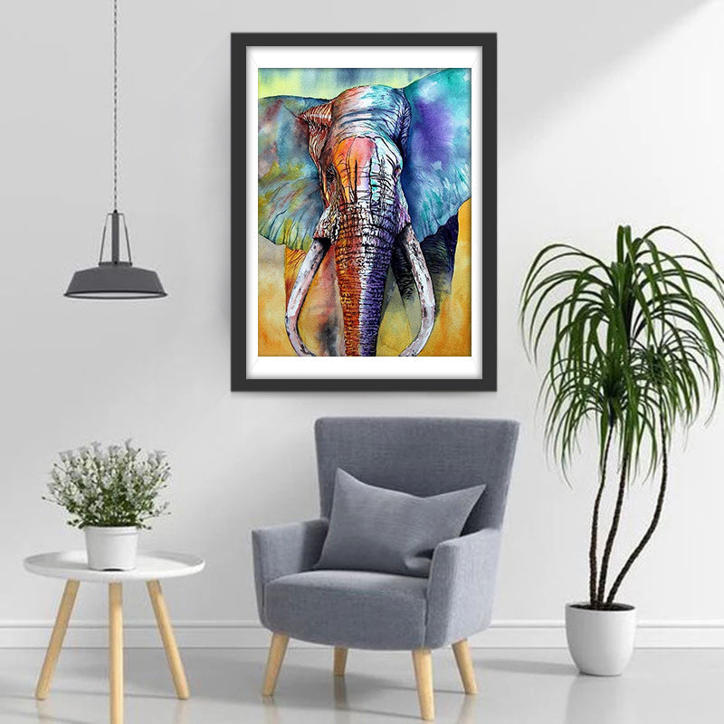 Farbiger Elefant Diamond Painting