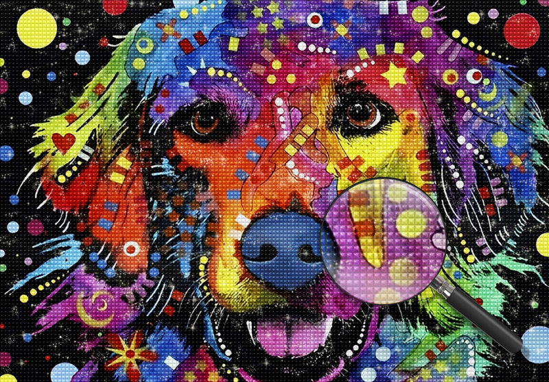 Farbiger Labrador Diamond Painting